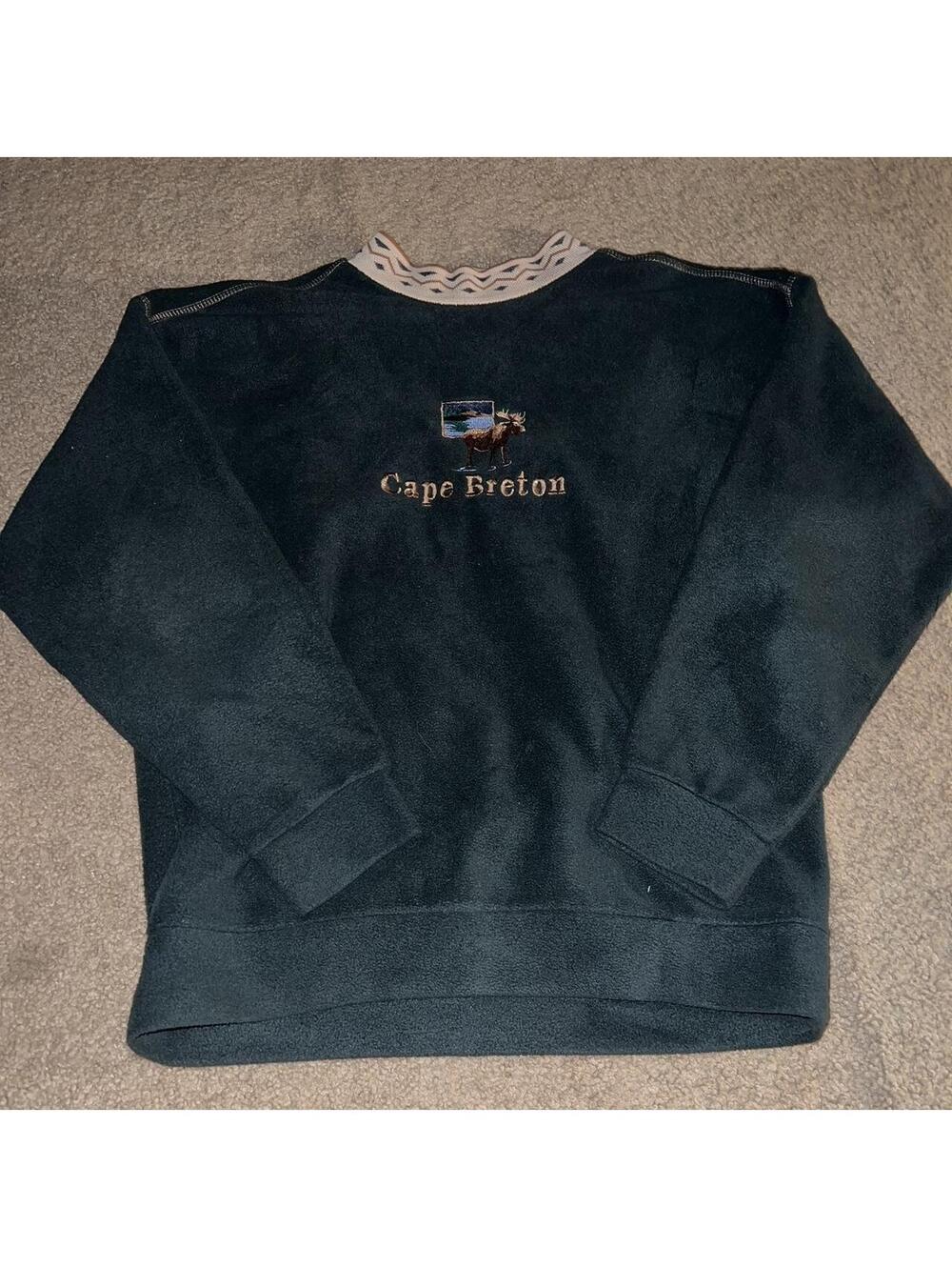 Men's Green and Blue Sweatshirt